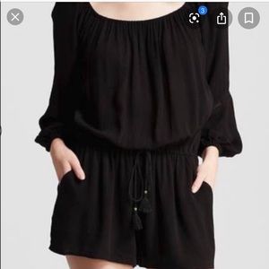 Mossimo Black Off the Shoulder Romper